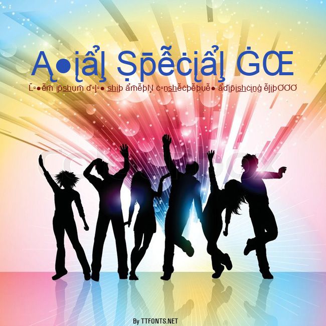Arial Special G2 example